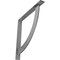 Ekena Millwork Bulwark Steel Bracket, Hammered Gray 2"W x 18"D x 18"H BKTM02X18X18BUHGY - alternate 1